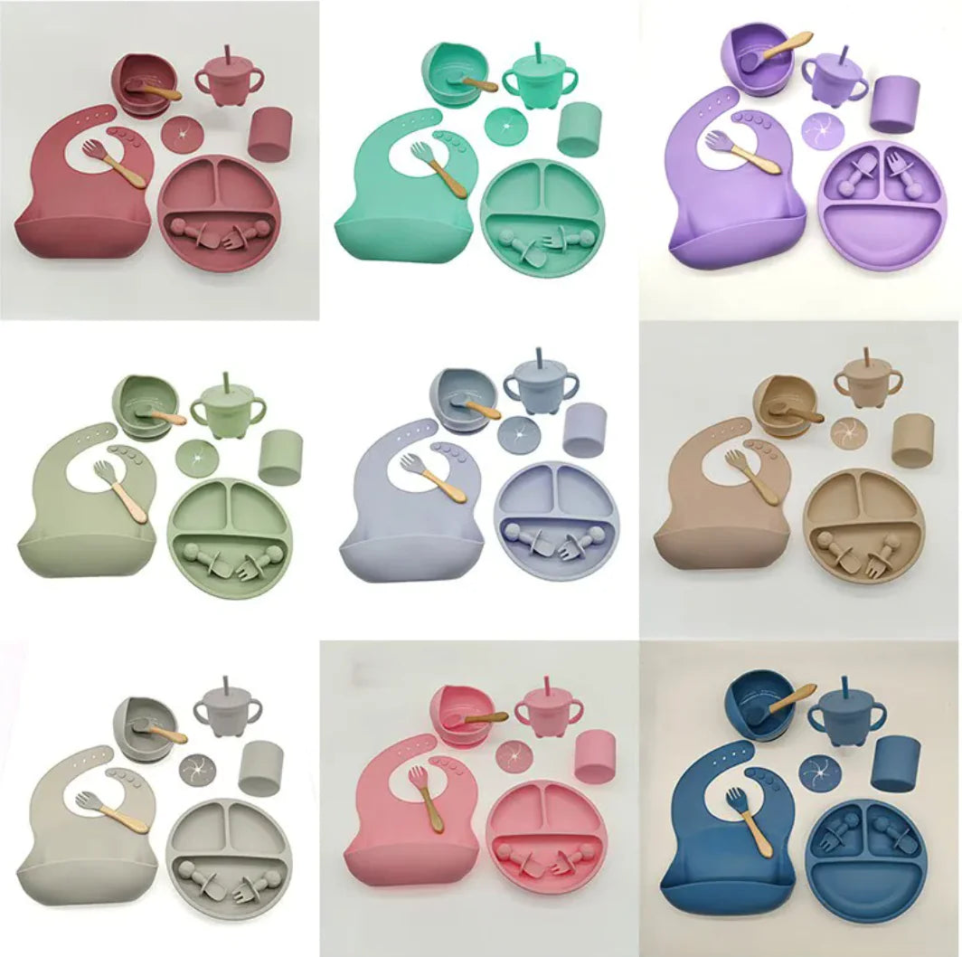 Set de Vajilla de Silicona para Bebés