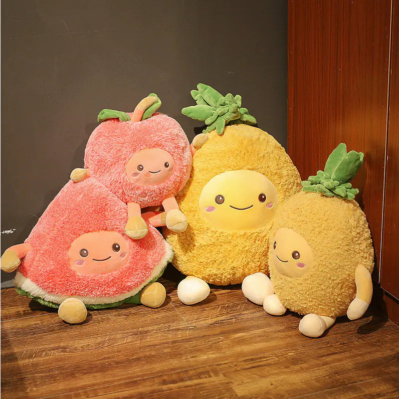 Peluches Frutales para Niños: Sandía y Cereza