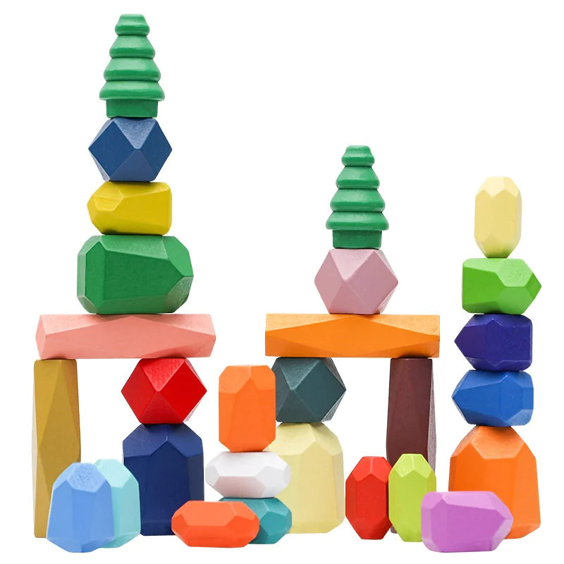 Set de Bloques Montessori Arcoíris